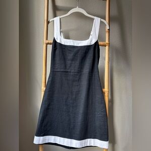 Abercrombie & Fitch Black and White linen dress